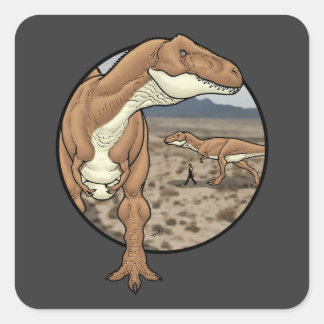 Sticker Carré Tyrannosaurus rex #2
