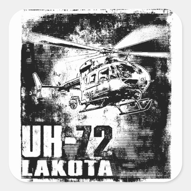 Sticker Carré UH-72 Lakota (Devant)