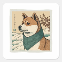 UKIYOE JAPONAIS : SHIBA INU