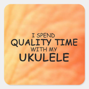 Sticker Carré Ukulele