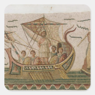 Sticker Carré Ulysse et les sirènes