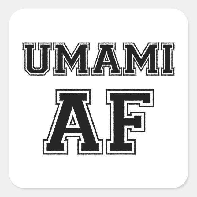 STICKER CARRÉ UMAMI AF (Devant)