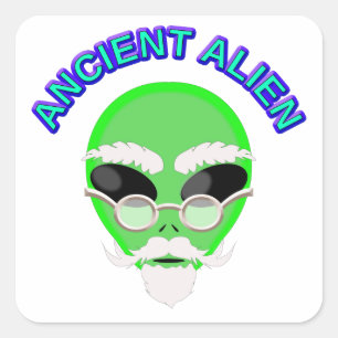 Sticker Carré Un Alien ancien