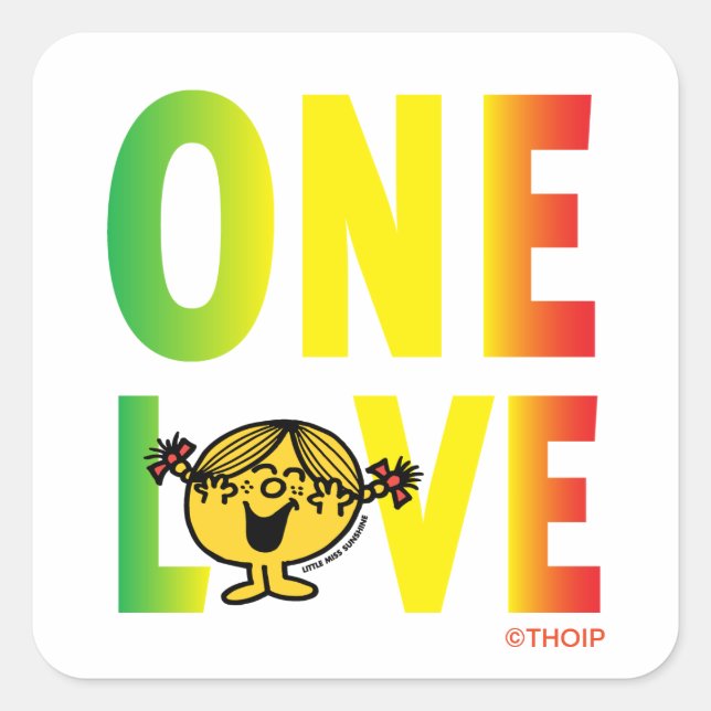 Sticker Carré Un amour unique (Devant)