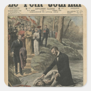 Sticker Carré Un baptême adventiste à La Marne