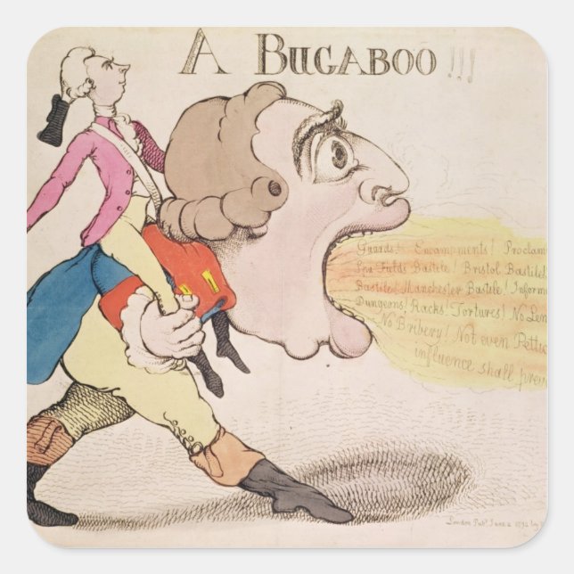 Sticker Carré Un Bugaboo ! ! ! (Devant)