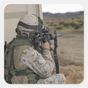 Sticker Carré Un chef d'infanterie