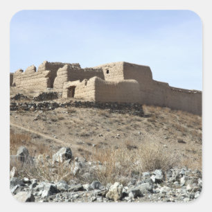 Sticker Carré Un composé enrichi dans le village d'Akbar KH