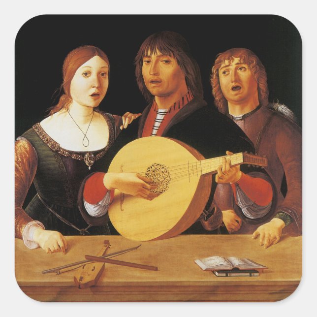 Sticker Carré Un concert (Devant)