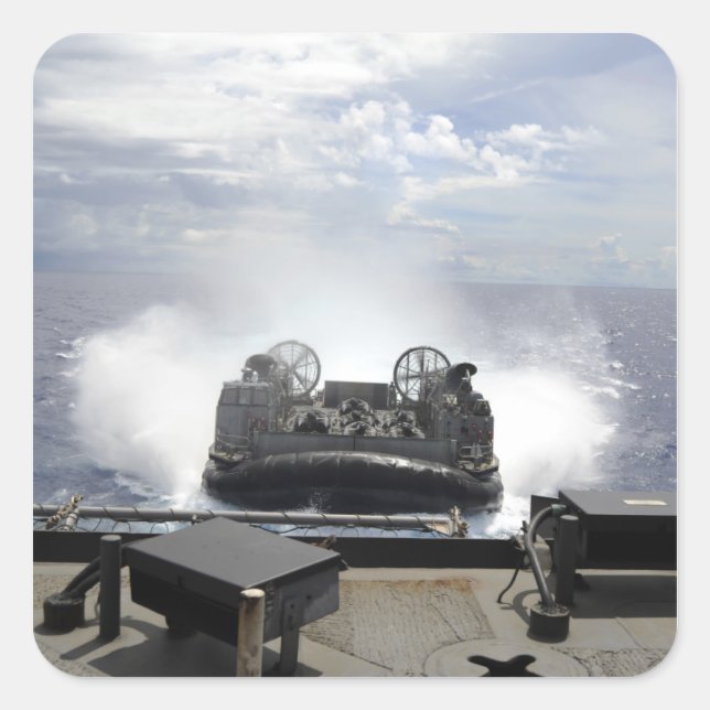 Sticker Carré Un coussin d'air pour péniches (Devant)