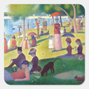 Sticker Carré Un dimanche après-midi à La Grande Jatte par Seura