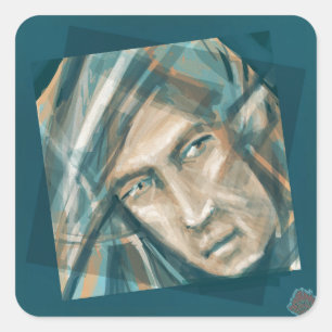 Sticker Carré Un Elfe Vert provocateur