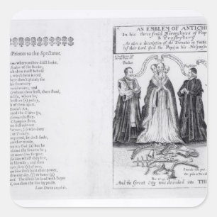 Sticker Carré Un emblème de l'antichriste