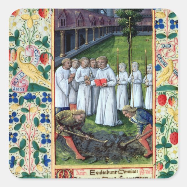 Sticker Carré Un enterrement (Devant)