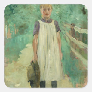 Sticker Carré Un Farmgirl, 1895