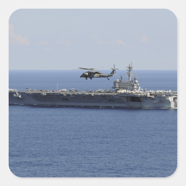 Sticker Carré Un hélicoptère Seahawk MH-60S (Devant)