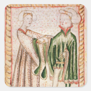 Sticker Carré Un mariage