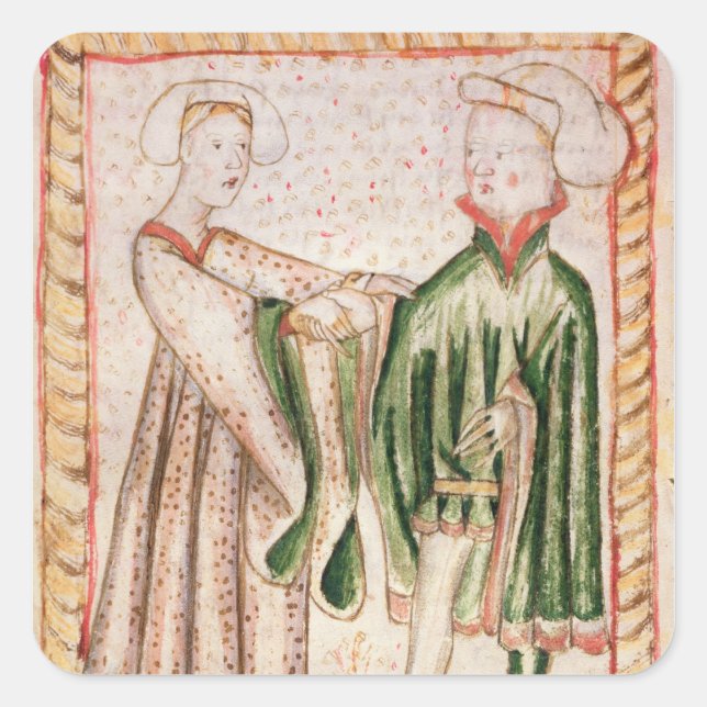 Sticker Carré Un mariage (Devant)