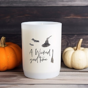 Sticker Carré Un mauvais moment   Bonne Halloween