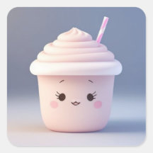 Un mignon Milkshake aux fraises