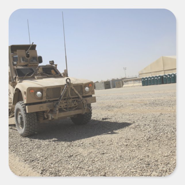 Sticker Carré Un Oshkosh M-ATV 2 (Devant)