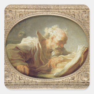 Sticker Carré Un philosophe, c.1764