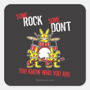 Sticker Carré Un rocher