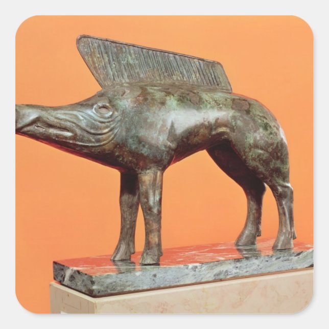 Sticker Carré Un sanglier de Neuvy-en-Sullias (Devant)