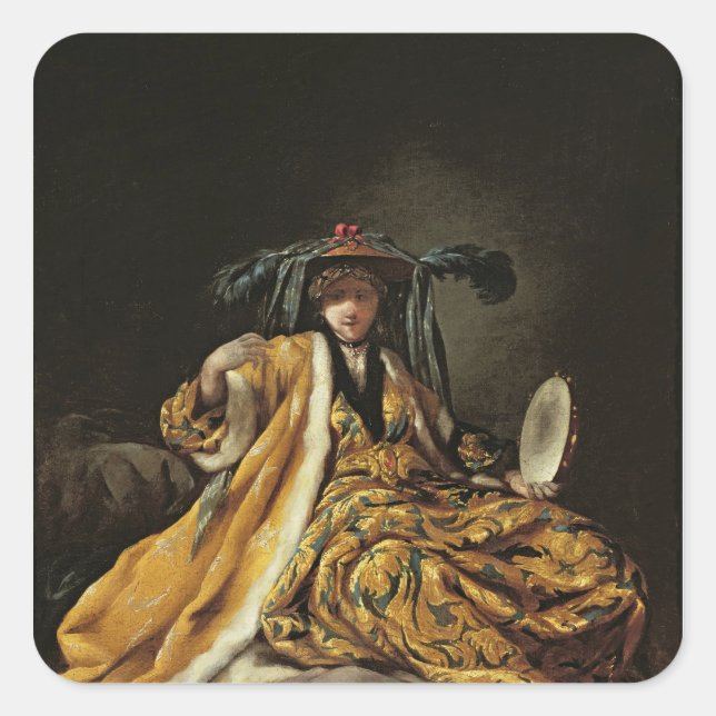 Sticker Carré Un sultana grec, 1748 (Devant)
