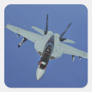 Sticker Carré Un Super Hornet F/A-18F de la marine américaine en