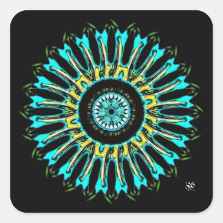 Sticker Carré Un truc rond sympa vC4