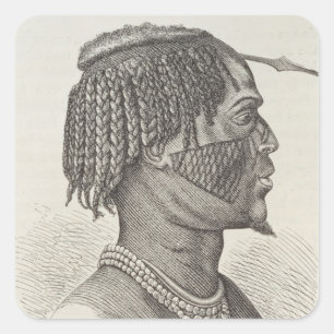 Sticker Carré Un Zandeh de l'histoire de l'humanité