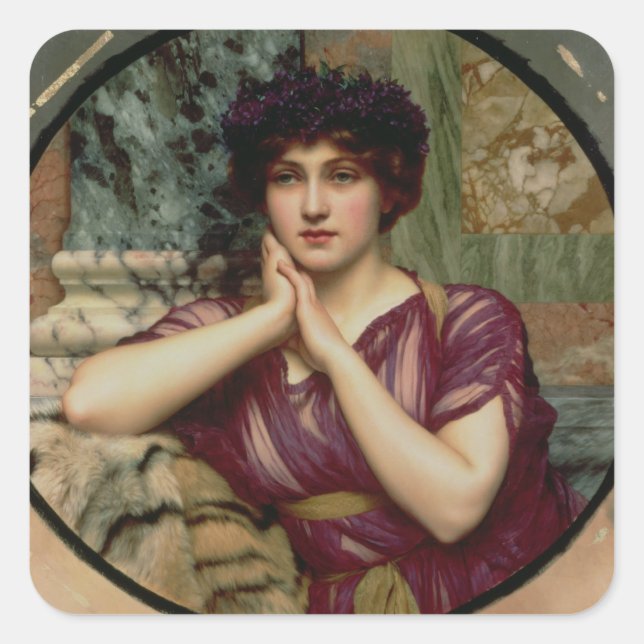 Sticker Carré Une beauté classique, 1901 (huile sur toile) (Devant)