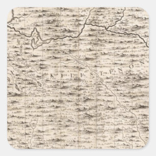 Sticker Carré Une carte de l'Empire Britannique en feuille 2 de