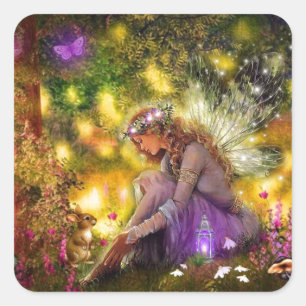 Sticker Carré Une nouvelle fée d'Imaginaire d'amitié