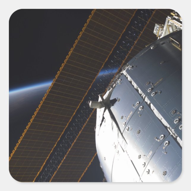 Sticker Carré Une partie de la Station spatiale internationale (Devant)