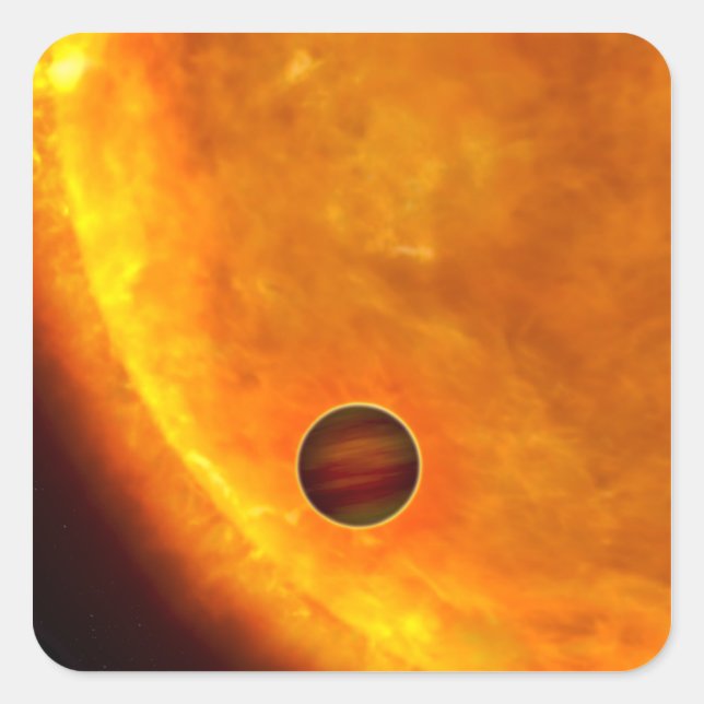 Sticker Carré Une planète de taille Jupiter (Devant)