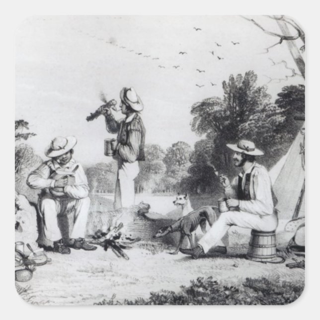 Sticker Carré Une soirée découverte (Devant)