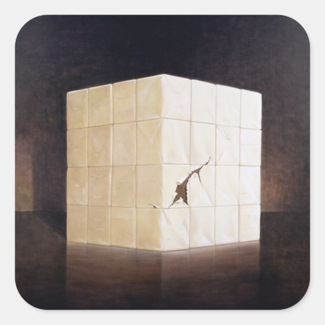 Sticker Carré Une tonne de marijuana 2004 (Devant)