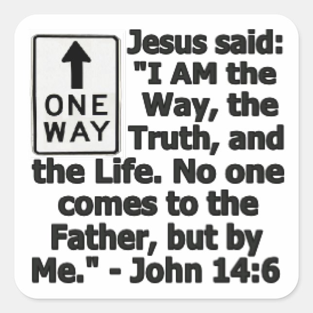 Sticker Carré Une voie (Devant)