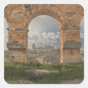 Sticker Carré Une vue à travers trois arches du Colisée