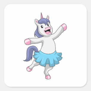 Sticker Carré Unicorn
