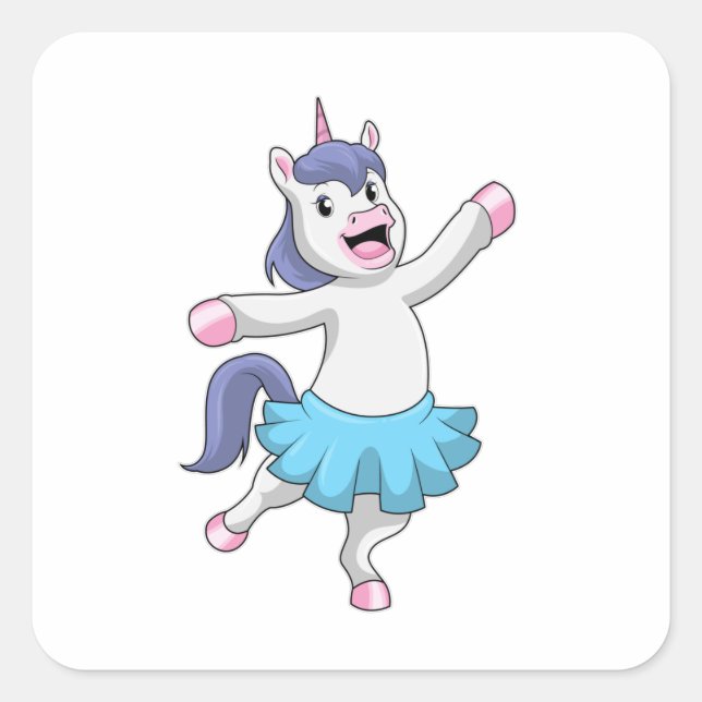 Sticker Carré Unicorn (Devant)