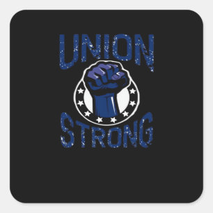 Sticker Carré Union forte - Le premier se tient ensemble Syndica