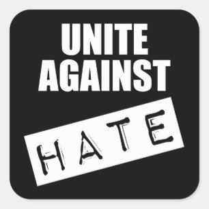 Sticker Carré Unissez contre la haine