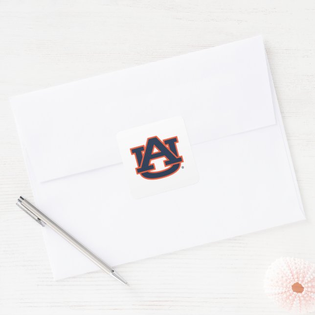Sticker Carré Université d'Auburn | Auburn UA Logo (Enveloppe)