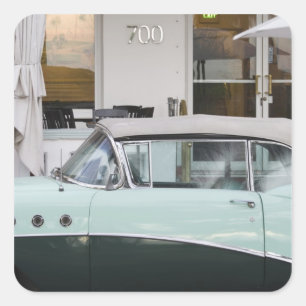 Sticker Carré USA, Floride, Miami Beach : South Beach, 1956