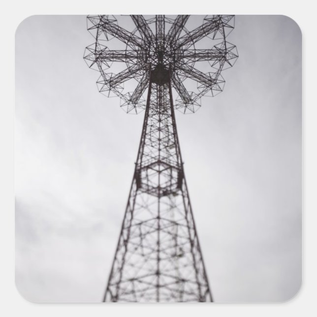 Sticker Carré USA, New York, New York City, Brooklyn : Coney (Devant)