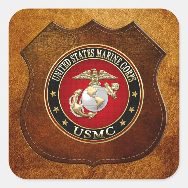 Sticker Carré USMC EGA [édition spéciale] [3D] (Devant)