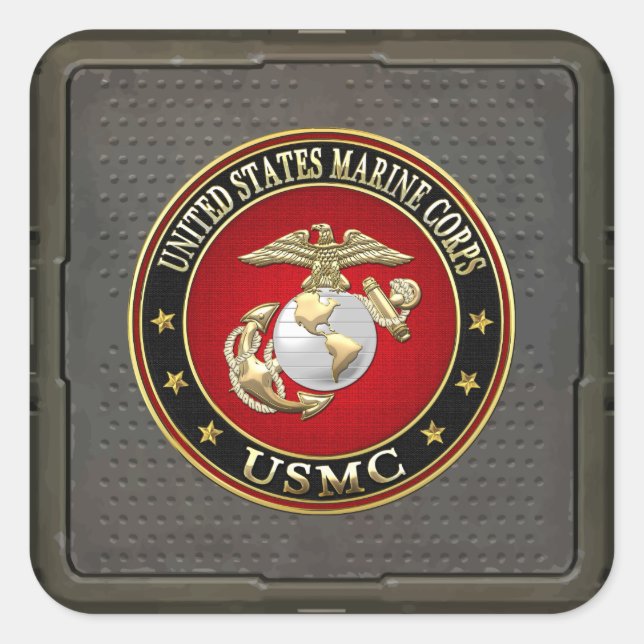 Sticker Carré USMC EGA [édition spéciale] [3D] (Devant)